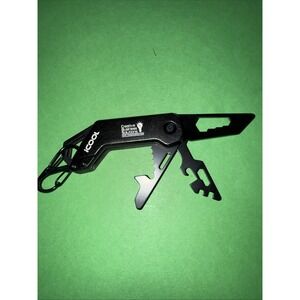 icool Black Coated Multi Tool. 3 Blades Secure Double Clip. New Promotional 5561